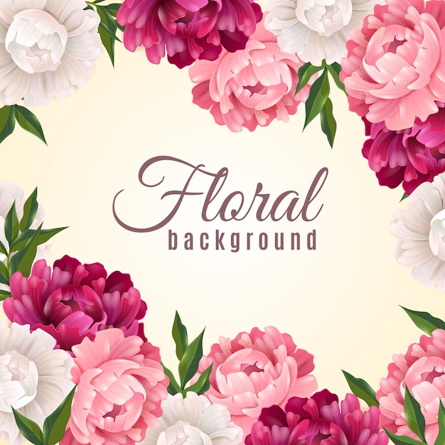 Download Free Vector | Floral realistic background