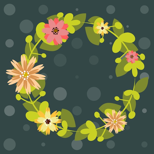 Download Floral ring backgorund Vector | Free Download