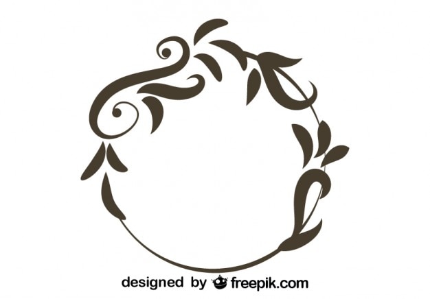 Download Floral Round Vintage Design Vector | Free Download