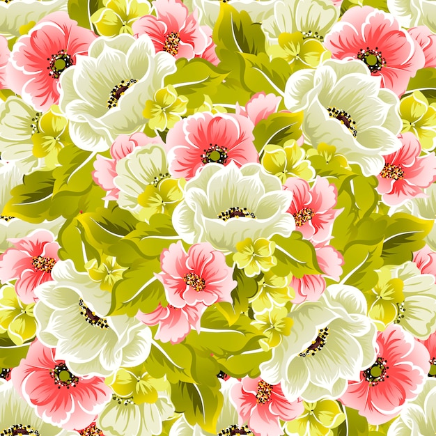 Floral seamless vector pattern | Premium Vector