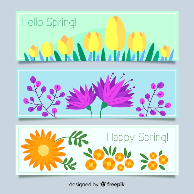 Free Vector Floral Spring Banner