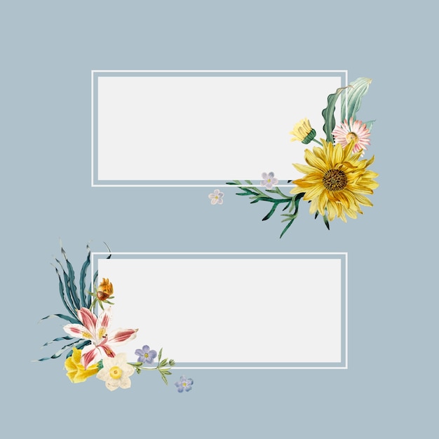 Download Floral summer banners Vector | Free Download