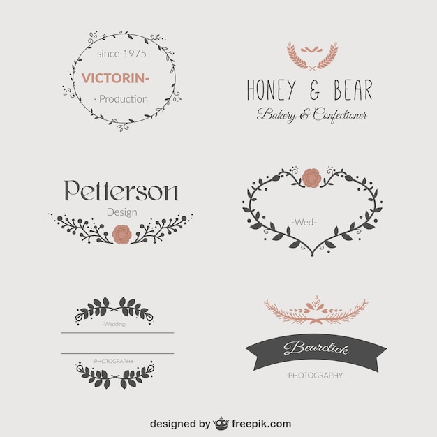 Download Free Download Free Floral Templates Set Of Logos Vector Freepik Use our free logo maker to create a logo and build your brand. Put your logo on business cards, promotional products, or your website for brand visibility.
