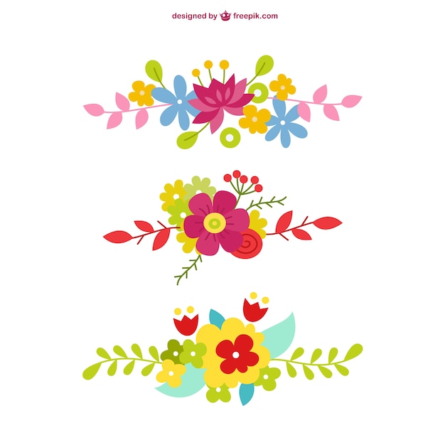 Floral vector graphics free Vector | Free Download