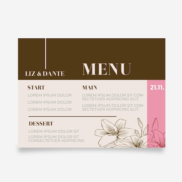 Horizontal Menu Templates Free Download