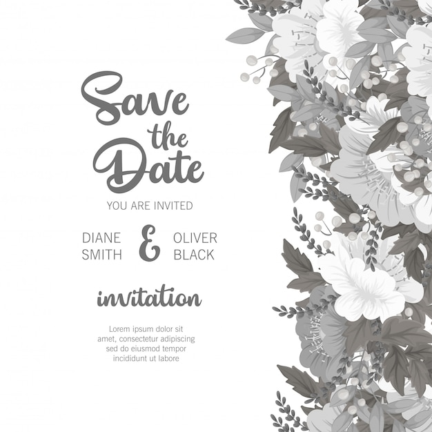 Download Free Download Free Floral Wedding Template White And Black Floral Card Use our free logo maker to create a logo and build your brand. Put your logo on business cards, promotional products, or your website for brand visibility.