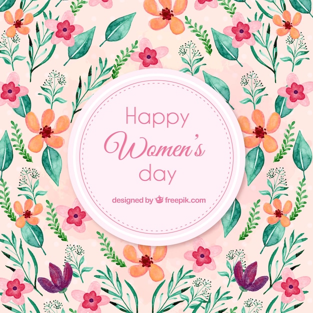 Download Floral women's day background Vector | Free Download