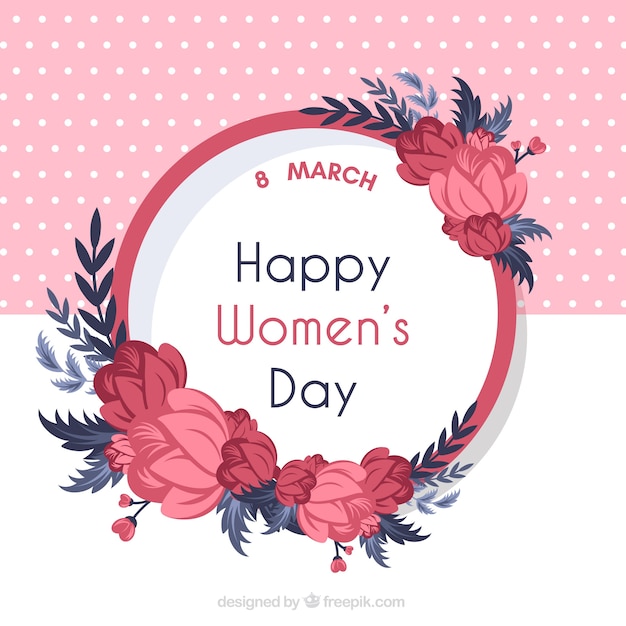 Download Free Vector | Floral women's day background