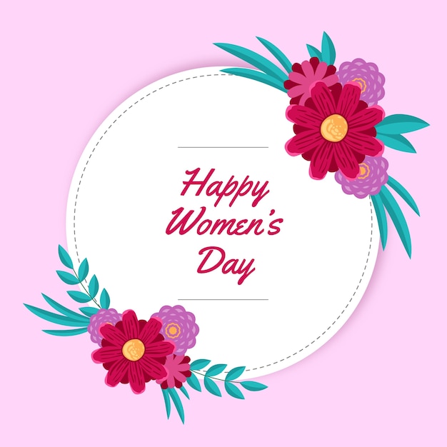 Free Vector | Floral womens day concept