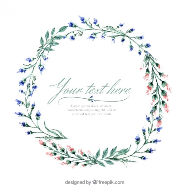 Floral wreath Vector | Free Download