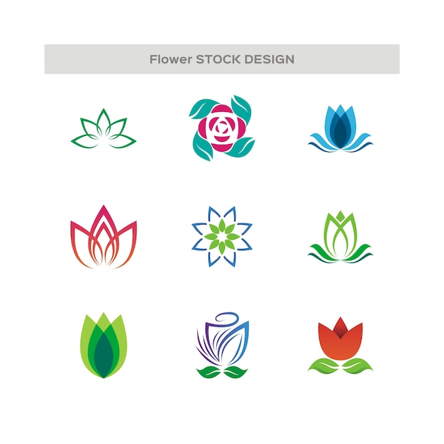 Premium Vector Flower Abstract Logo
