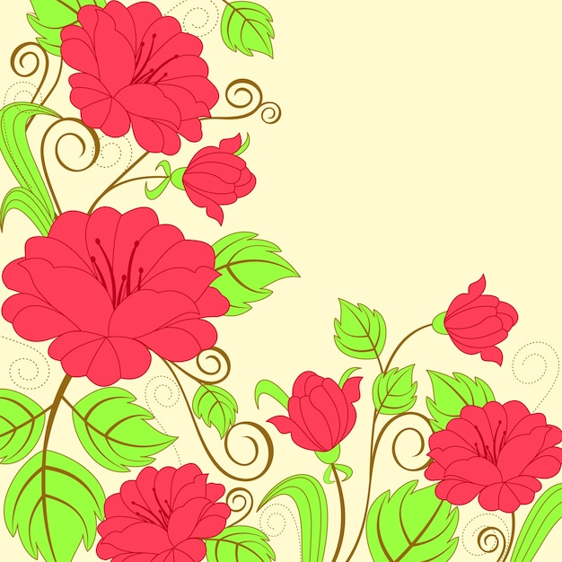 Flower background | Premium Vector