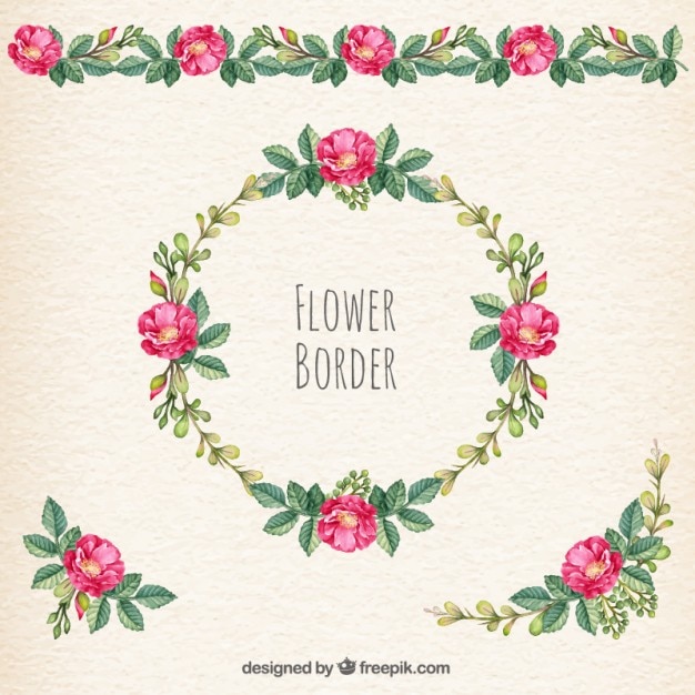 Download Flower border Vector | Free Download