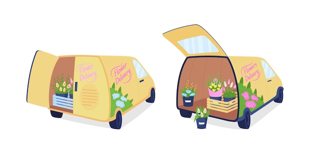 flower delivery vans