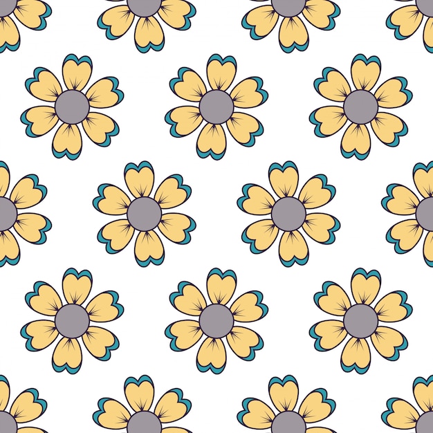 Premium Vector Flower Design Seamless Pattern