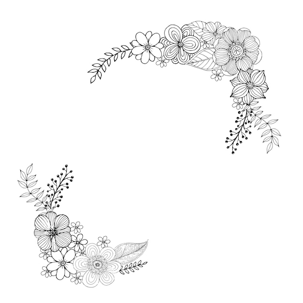 bouquet doodle
