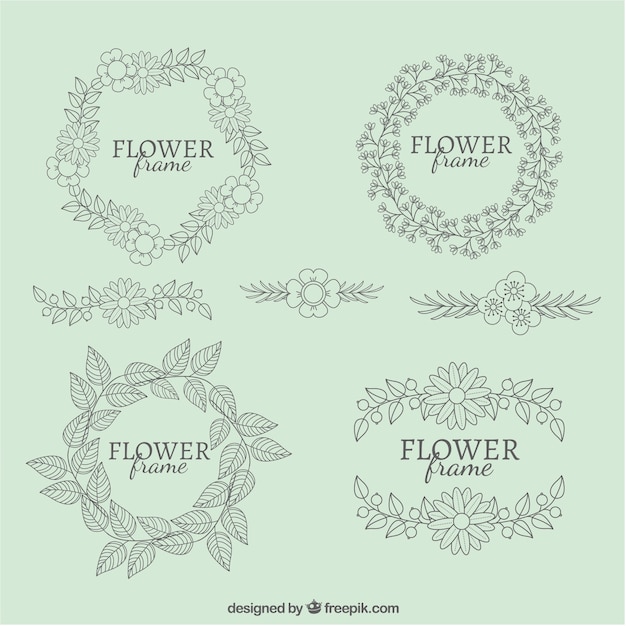 Flower frame collection