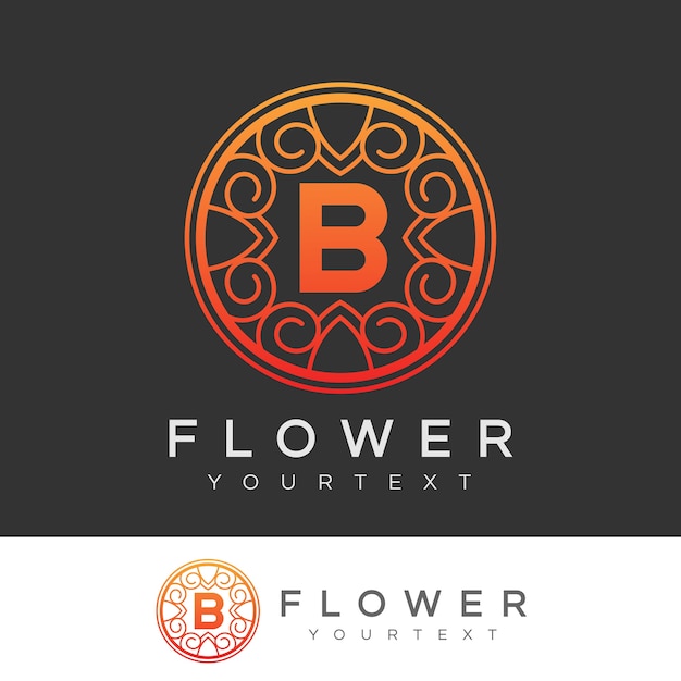 Premium Vector | Flower Initial Letter B Logo Design