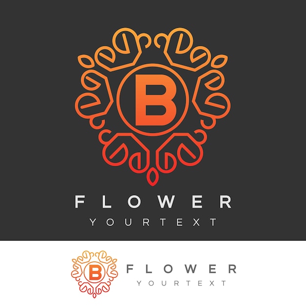 Premium Vector | Flower Initial Letter B Logo Design