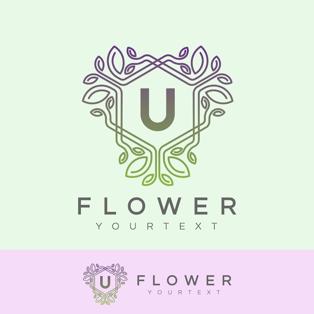Download Free Flower Initial Letter U Logo Design Premium Vector Use our free logo maker to create a logo and build your brand. Put your logo on business cards, promotional products, or your website for brand visibility.