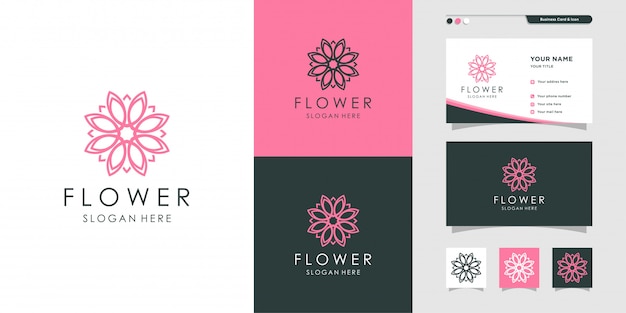 Download Free Flower Logo And Business Card Design Business Card Design Line Use our free logo maker to create a logo and build your brand. Put your logo on business cards, promotional products, or your website for brand visibility.