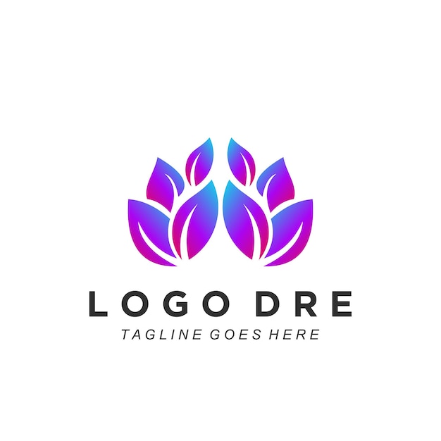 Premium Vector | Flower logo colorful gradient design