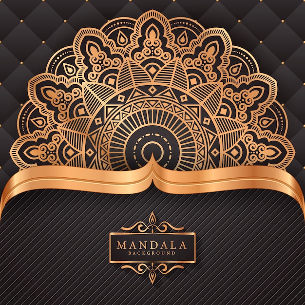  Flower  luxury mandala background arabesque style  Premium 