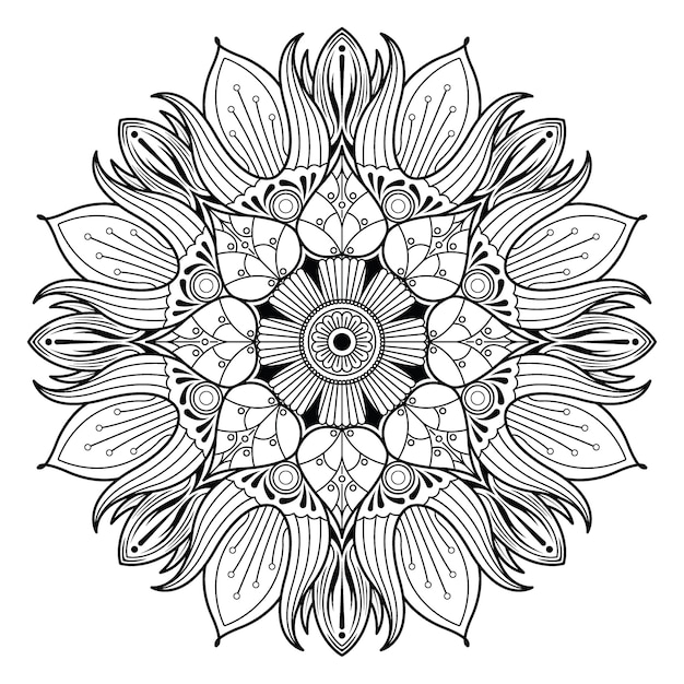 Download Flower mandala vintage decorative elements Vector ...