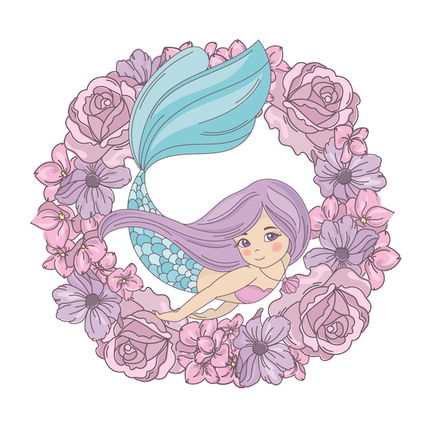 Free Free 78 Mermaid Wreath Svg SVG PNG EPS DXF File