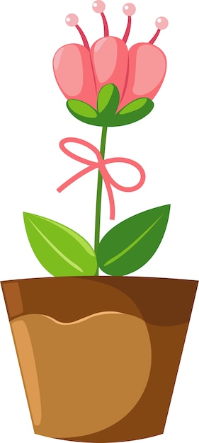 Download Flower in pot illustration Vector | Premium Download
