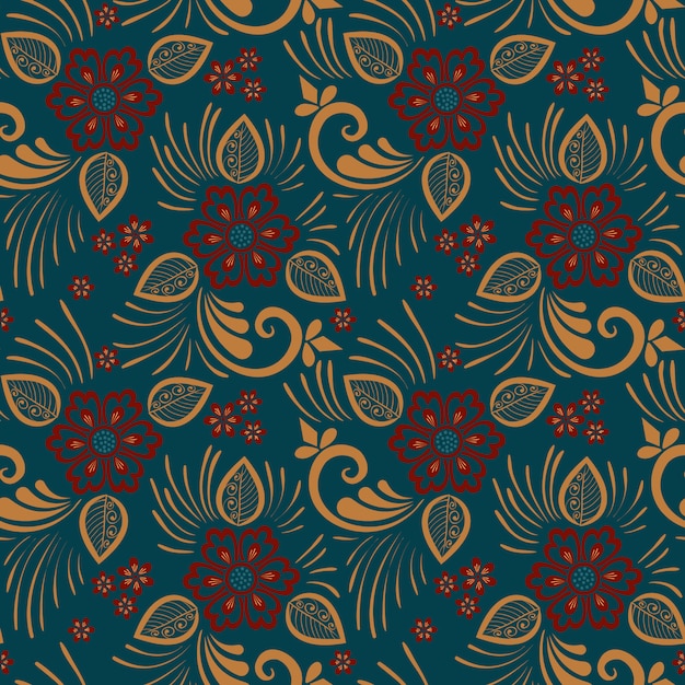 Download Free Vector | Flower seamless pattern background. elegant ...