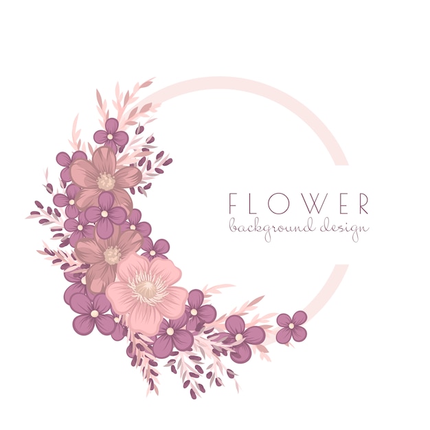 Flower wreath illustration | Premium Vector