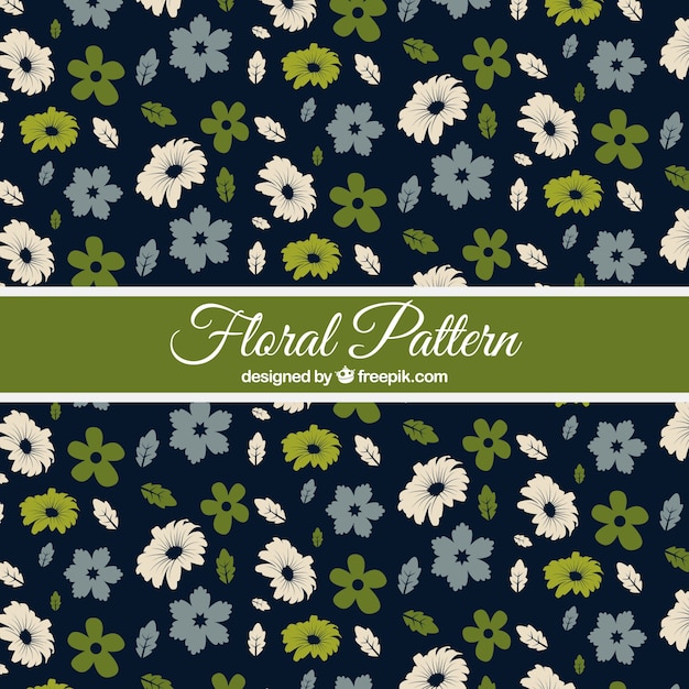 Flowers and leaves Pattern