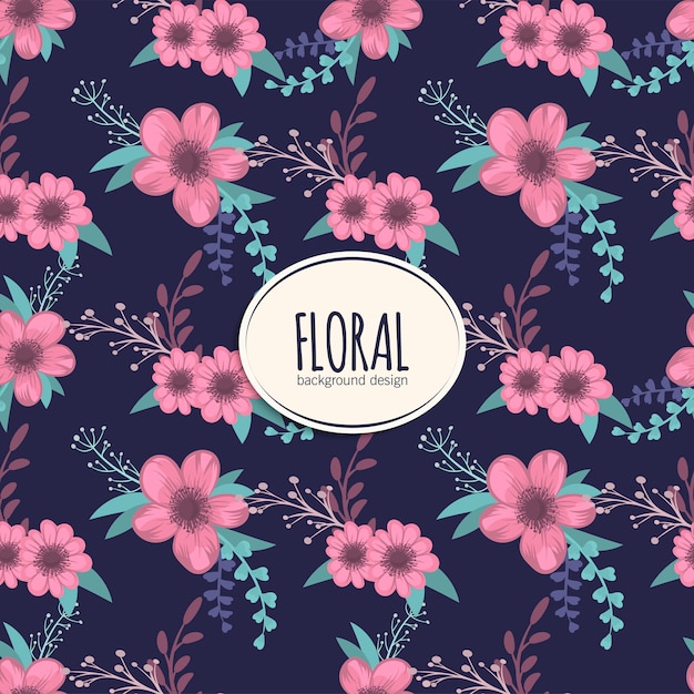 Premium Vector | Flowers background illustration