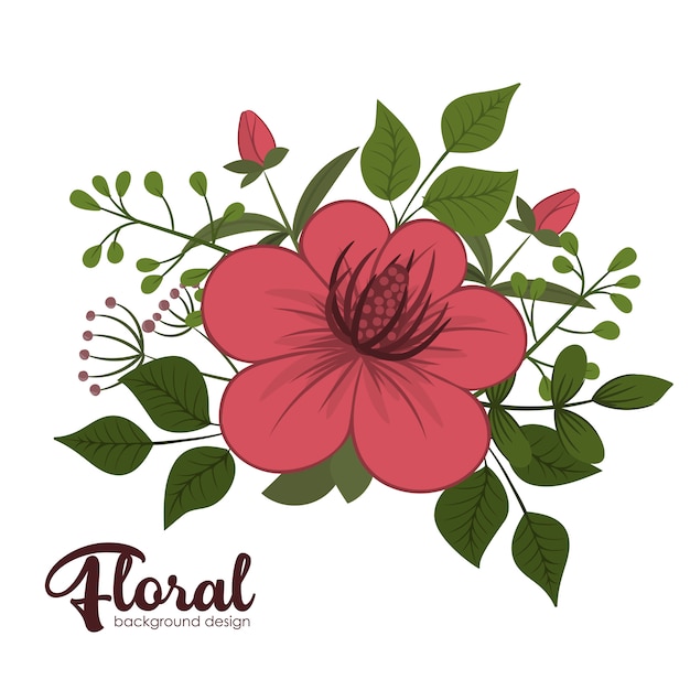 Flowers background illustration