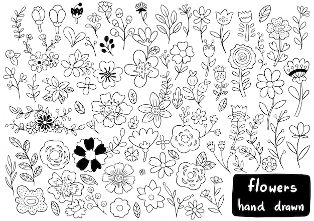 little flower doodles