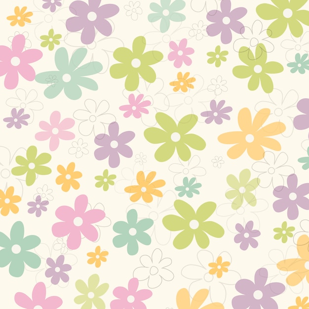 Flowers pattern background
