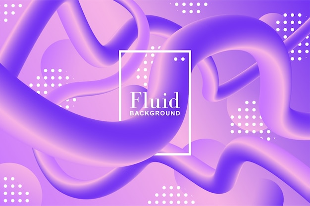 Fluid background with purple and violet shapes Free Vector