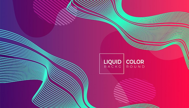 Fluid shapes composition for web brochure Premium Vector