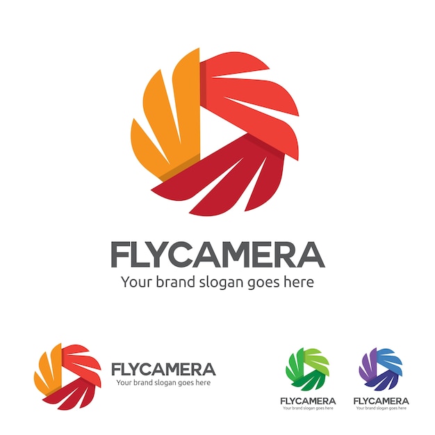 Download Free Fly Camera Logo Camera With Wing And Play Button Symbol Premium Use our free logo maker to create a logo and build your brand. Put your logo on business cards, promotional products, or your website for brand visibility.