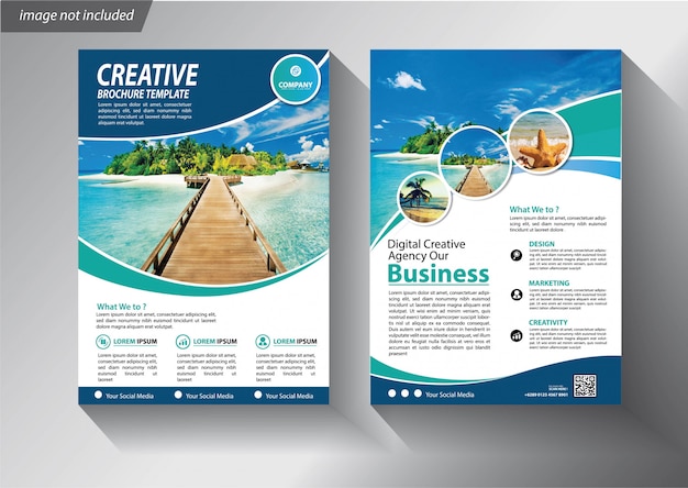 Premium Vector | Flyer or pamphlet template for business company