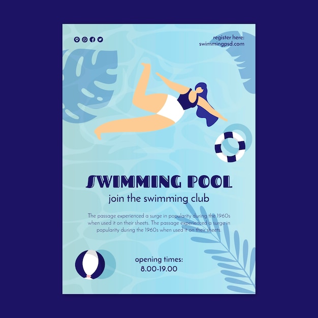 Free Swimming Pool Flyer Template