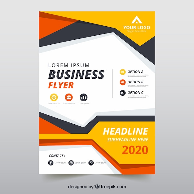 Business Information Template from image.freepik.com