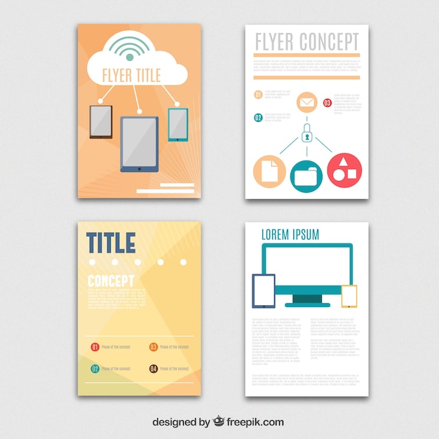 Flyers collection Vector | Free Download