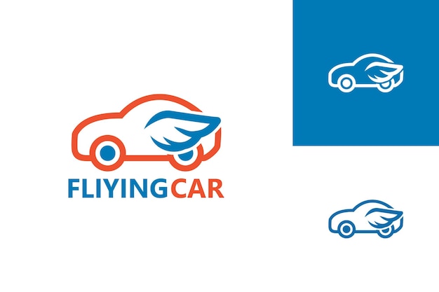 Premium Vector | Flying car logo template design vector, emblem, design ...