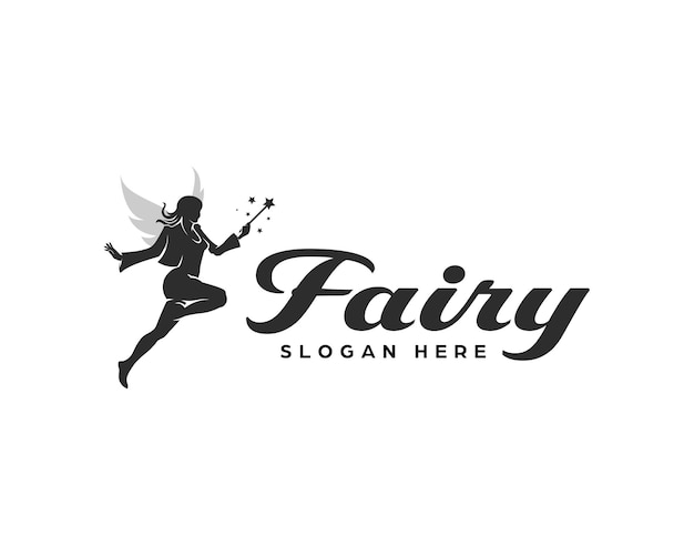 Premium Vector Flying Fairy Logo A Simple Yet Sophisticated Logo