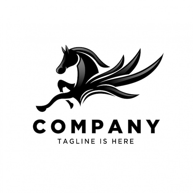 Download Free Flying Pegasus Jump Logo Premium Vector Use our free logo maker to create a logo and build your brand. Put your logo on business cards, promotional products, or your website for brand visibility.