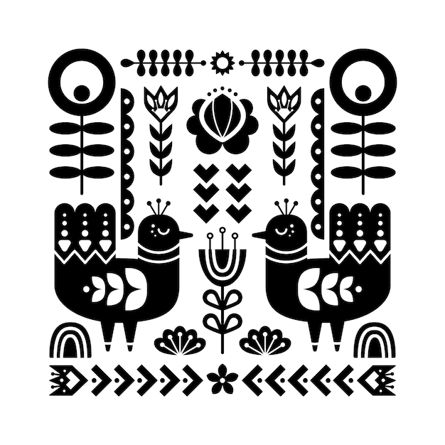 premium-vector-folk-art-pattern-with-birds