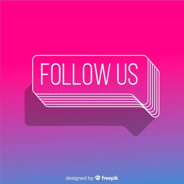 Follow us background | Free Vector