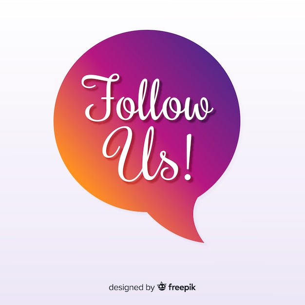 Follow us Vector | Free Download